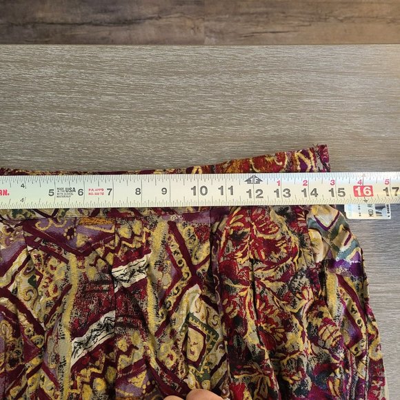 Vintage Miz California Women's Printed Shorts NWT Made in USA Large Mod Relate - Picture 2 of 9